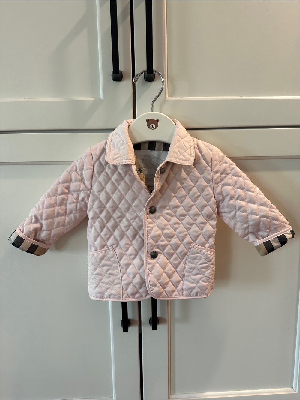 Burberry pink infant jacket